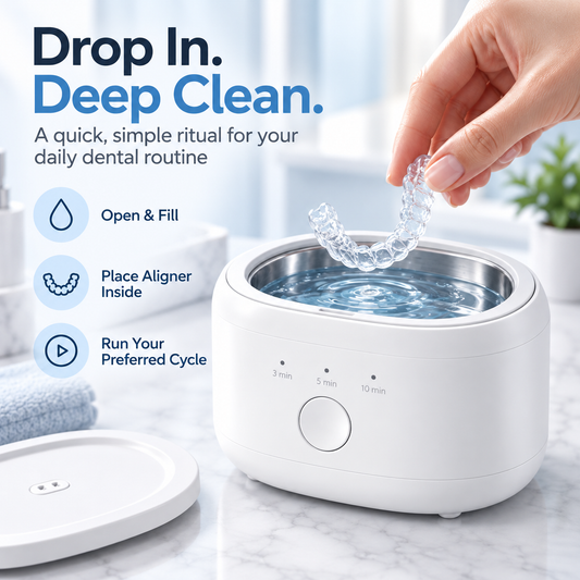 Orenthis SonicClean™ Ultrasonic Retainer & Aligner Cleaner